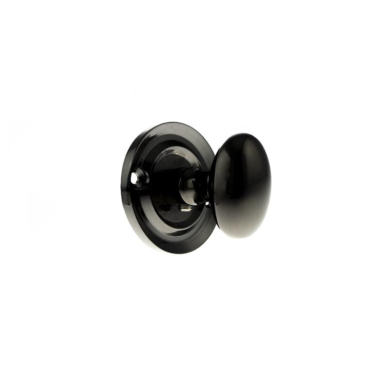 Atlantic Old English Solid Brass Oval WC Turn and Release - Black Nickel - OEOWCBN - Choice Handles