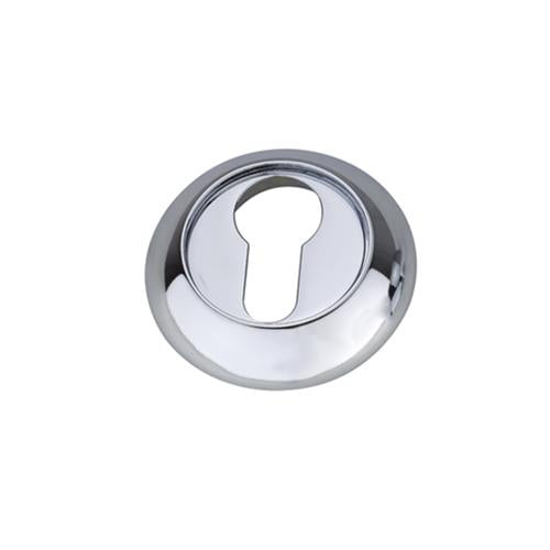 Darcel - Raised Euro Profile Escutcheon, Polished Chrome - FREESC-PC (Pair) - Choice Handles