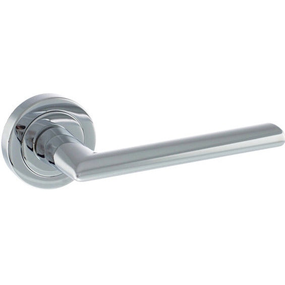 STATUS Georgia Lever on Round Rose - Polished Chrome - S39RPC - Choice Handles