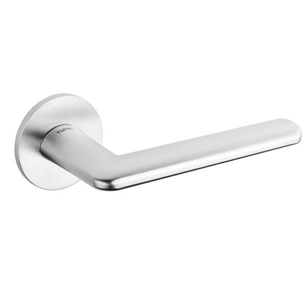 Tupai Rapido 5S Line Tavira Designer Lever on 5mm Slimline Round Rose - Satin Chrome - T3098R5SSC - Choice Handles