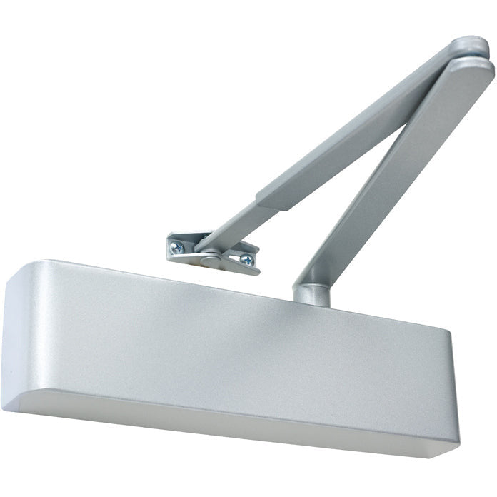 Rutland TS.9205.SRFB.SESE - Overhead Door Closer With Back Check, Size EN 2-5  - Silver - Choice Handles