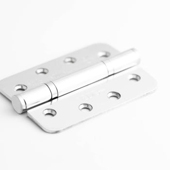 Frelan - Radius Grade 13 Polymer Bearing Hinges 3 Knuckle 102x76x3mm - Satin Stainless Steel - J9603RSSS (Pair) - Choice Handles