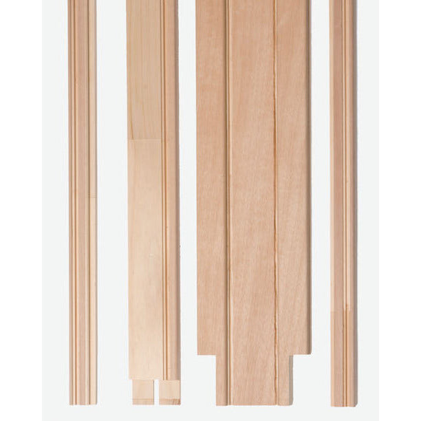 Ermetika EvoKit Single Pocket Door System 826x2040 Door 100mm WT - Raw Wood - EEK1BRW - Choice Handles