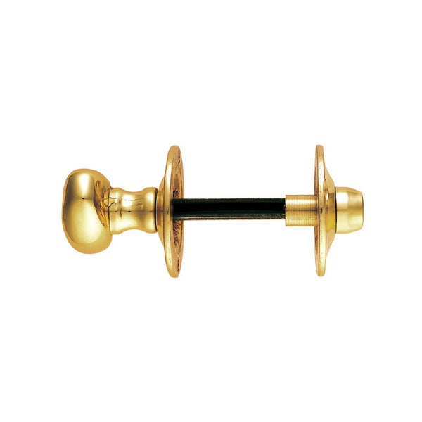 Carlisle Brass - Oval Thumb Turn with Coin Release  - Polished Brass - AA133 - Choice Handles