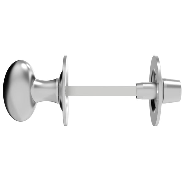 Carlisle Brass - Oval Thumb Turn with Coin Release  - Satin Chrome - AA133SC - Choice Handles