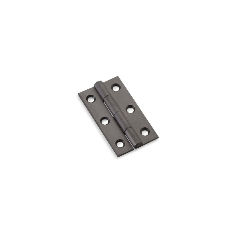 Alexander and Wilks - Heavy Pattern Solid Brass Cabinet Butt Hinge 50mm - Dark Bronze - AW050-CH-DBZ - Choice Handles