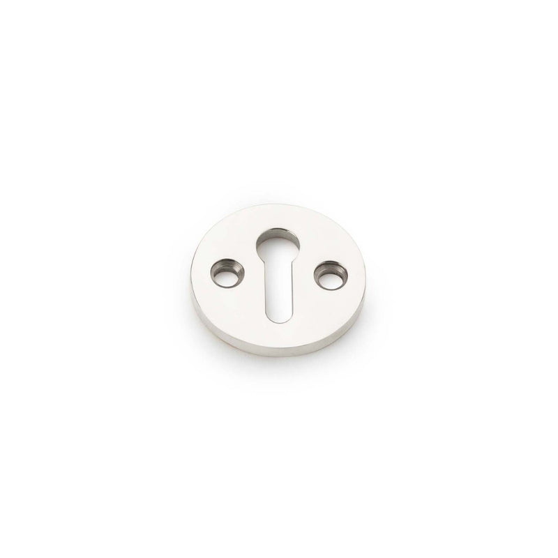 Alexander and Wilks - Standard Profile Round Escutcheon - Polished Nickel  - AW380-PN - Choice Handles