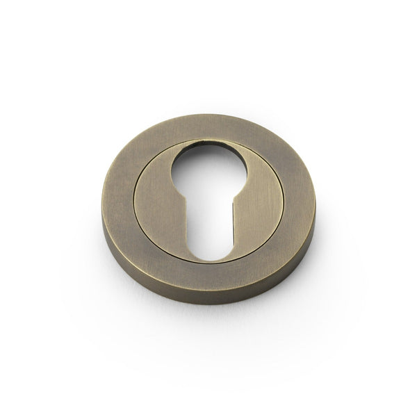 Alexander and Wilks - Concealed Fix Escutcheon Euro Profile - Italian Brass - AW390IB - Choice Handles