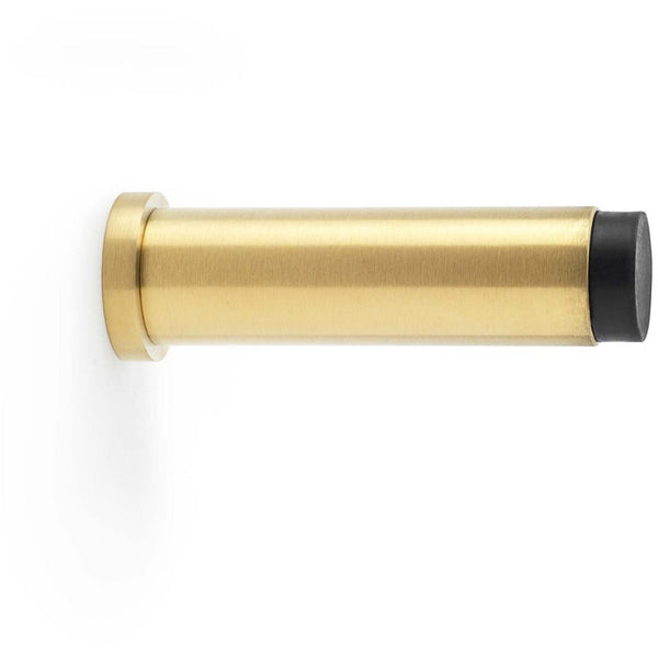 Alexander and Wilks - Plain Projection Cylinder Door Stop - Satin Brass - AW601-75-SBPVD - Choice Handles