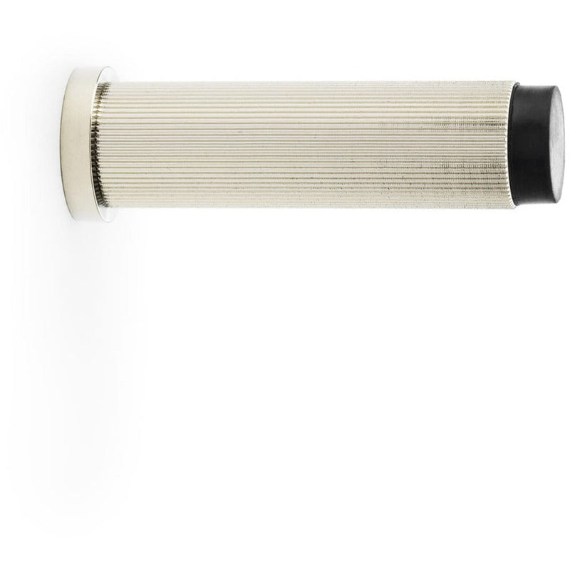 Alexander and Wilks - Reeded Projection Door Stop - PVD Polished Nickel - AW602-75-PNPVD - Choice Handles