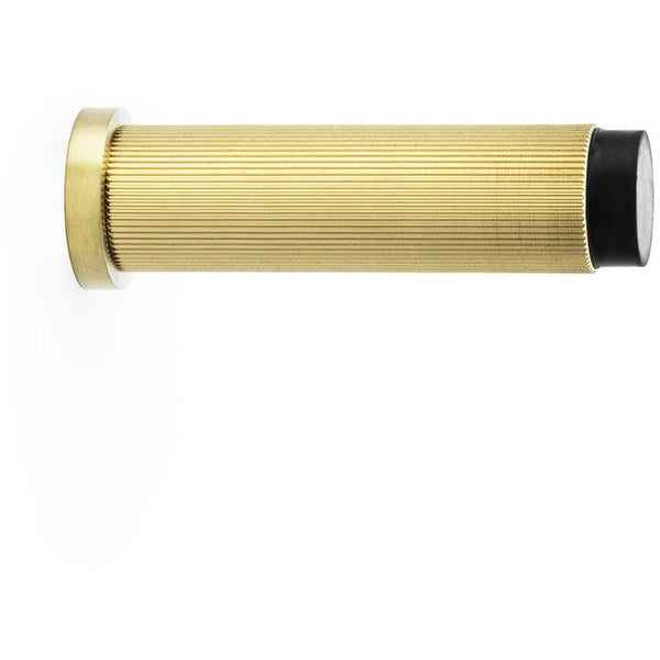 Alexander and Wilks - Reeded Projection Door Stop - Satin Brass - AW602-75-SBPVD - Choice Handles