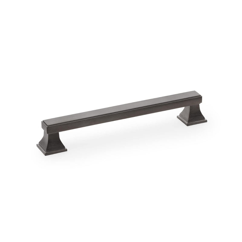 Alexander and Wilks - Jesper Square Cabinet Pull Handle - Dark Bronze PVD - Centres 160mm - AW813-160-DBZPVD - Choice Handles