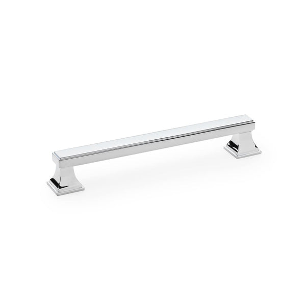 Alexander and Wilks - Jesper Square Cabinet Pull Handle - Polished Chrome - Centres 160mm - AW813-160-PC - Choice Handles