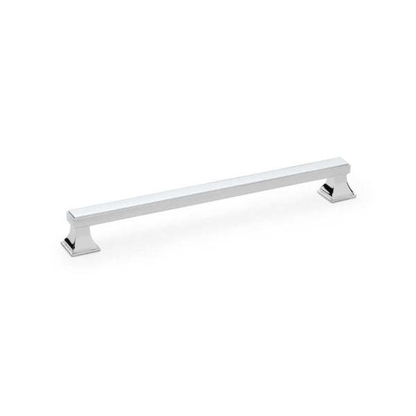 Alexander and Wilks - Jesper Square Cabinet Pull Handle - Polished Chrome - Centres 224mm - AW813-224-PC - Choice Handles