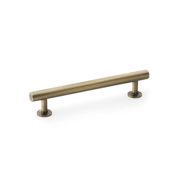 Alexander and Wilks Round T-Bar Cabinet Pull Handle - Antique Brass - 128mm - AW814-128-AB - Choice Handles