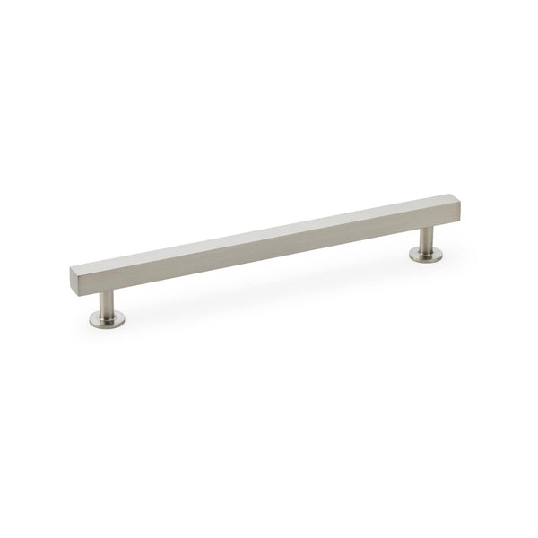 Alexander and Wilks - Square T-Bar Cabinet Pull Handle - Satin Nickel - 192mm - AW815-192-SN - Choice Handles