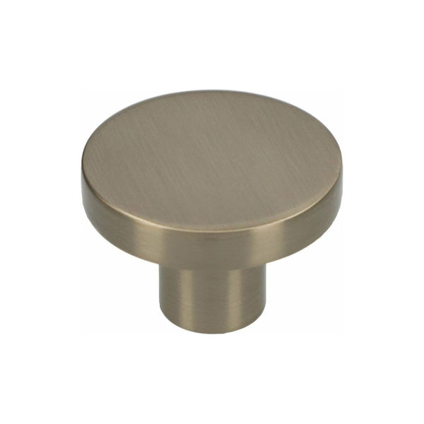 Alexander and Wilks Hanover Plain Cupboard Knob - Satin Nickel - Knob 38mm - AW821-38-SN - Choice Handles