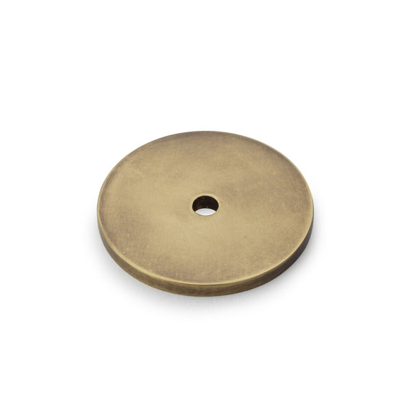 Alexander and Wilks - Circular Backplate - Antique Bronze - Diameter 35mm - AW895-35-ABZ - Choice Handles