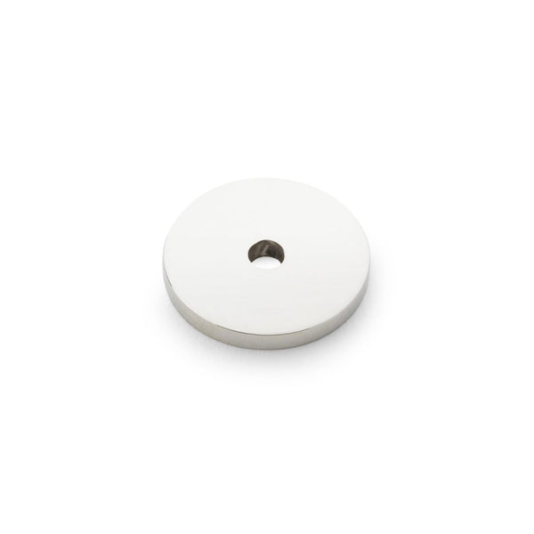 Alexander and Wilks - Circular Backplate - Polished Nickel - Diameter 25mm - AW895-25-PN - Choice Handles