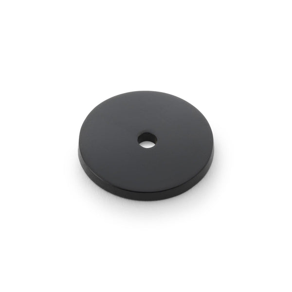 Alexander and Wilks - Circular Backplate - Black - Diameter 30mm - AW895-30-BL - Choice Handles