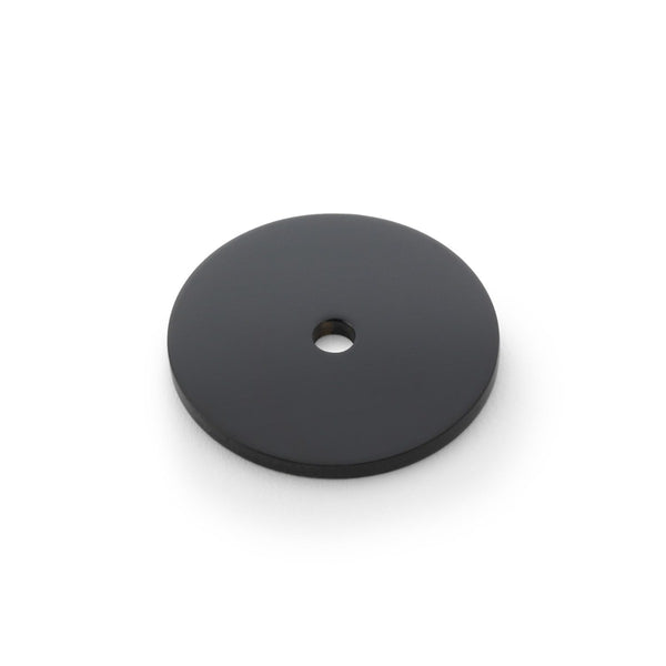 Alexander and Wilks - Circular Backplate - Black - Diameter 35mm - AW895-35-BL - Choice Handles