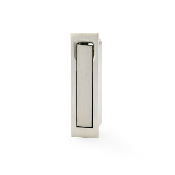 Alexander and Wilks - Square Sliding Door Edge Pull - Satin Nickel - AW990SN - Choice Handles