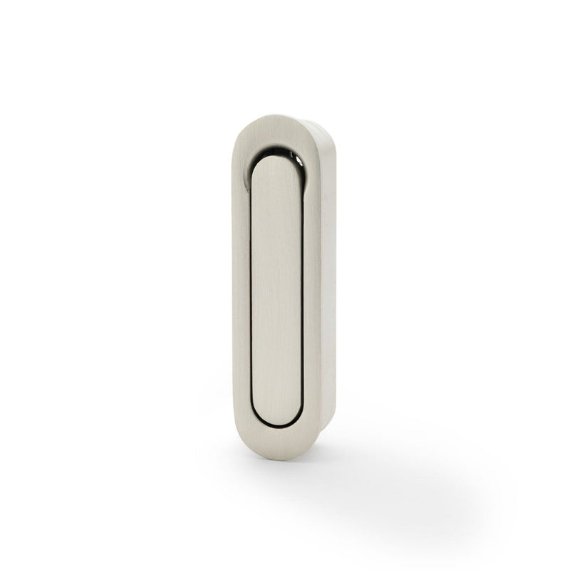 Alexander and Wilks - Radius Sliding Door Edge Pull - Satin Nickel - AW991SN - Choice Handles