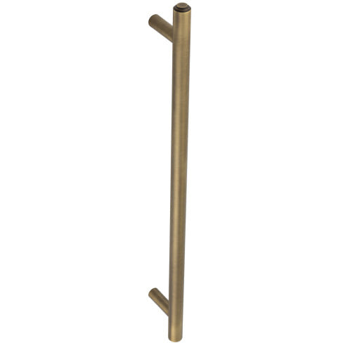 Burlington Belgrave - 425x20mm Pull Handle, Bolt Through Fixing - Antique Brass - BUR1000AB - Choice Handles