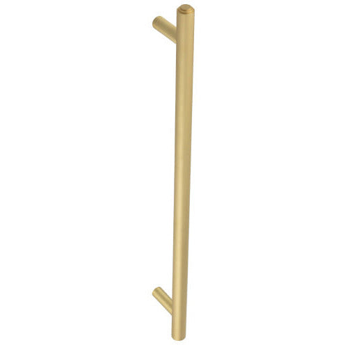 Burlington Belgrave - 425x20mm Pull Handle, Bolt Through Fixing - Satin Brass - BUR1000SB - Choice Handles