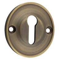 Burlington Berkely & Bloomsbury - 40mm Std Keyway Escutcheon - Antique Brass - BUR121AB - Choice Handles