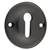 Burlington Berkely & Bloomsbury - 40mm Std Keyway Escutcheon - Dark Bronze - BUR121DB - Choice Handles