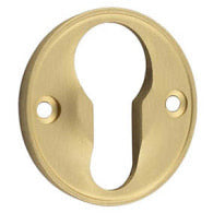 Burlington Berkely & Bloomsbury - 40mm Euro Keyway Escutcheon - Satin Brass - BUR122SB - Choice Handles