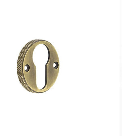 Burlington - 40mm Westbourne Euro Escutcheon - Antique Brass - BUR181AB - Choice Handles