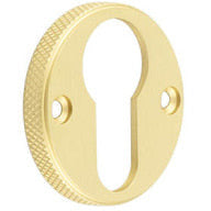 Burlington - 40mm Westbourne Euro Escutcheon - Satin Brass - BUR181SB - Choice Handles