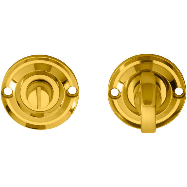 Carlisle Brass - Delamain Small Turn and Release - Polished Brass - DK13 - Choice Handles