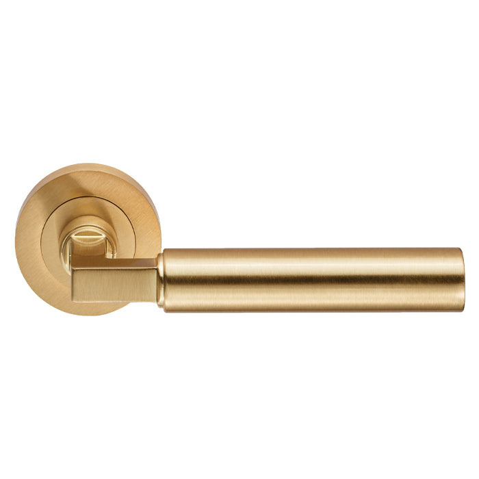 Carlisle Brass - Amiata Lever on Rose - Satin Brass - EUL040SB - Choice Handles