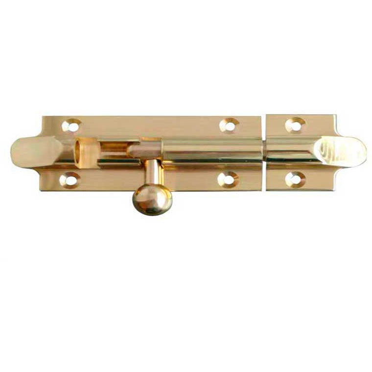 Frelan - 150x32mm Straight Bell Shaped Barrel Bolts - Polished Brass - J1101-6PB - Choice Handles