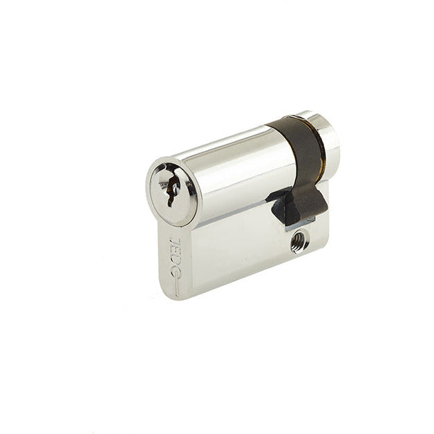 40mm Euro Profile Single Cylinder, Keyed Alike with 3 Keys - Polished Chrome - Choice Handles