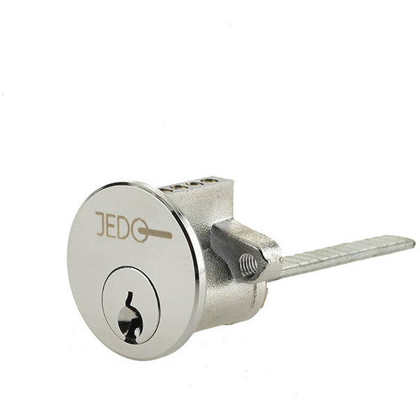 5 Pin Rim Cylinder, Keyed to Differ with 3 Keys - Polished Chrome - JL-5PRCPC - Choice Handles