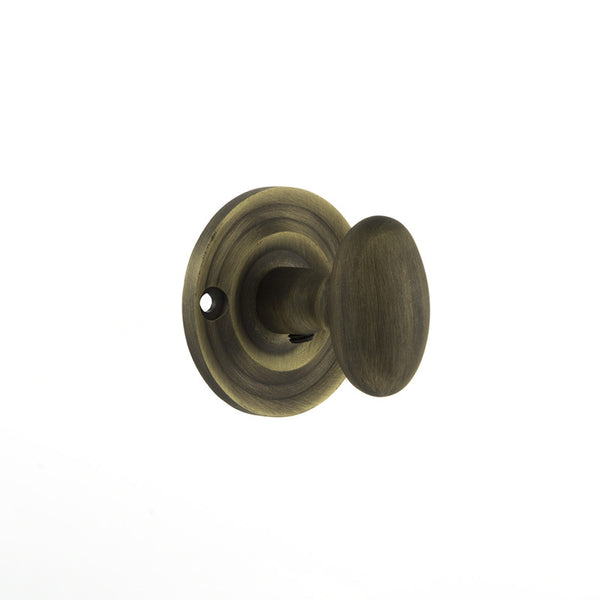 Atlantic Old English Solid Brass Oval WC Turn and Release - Matt Antique Brass - OEOWCMAB - Choice Handles