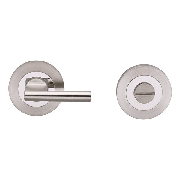 Eurospec - Steelworx SWL Disabled Thumbturn - Bright/Satin Stainless Steel - SWT1025DUO - Choice Handles