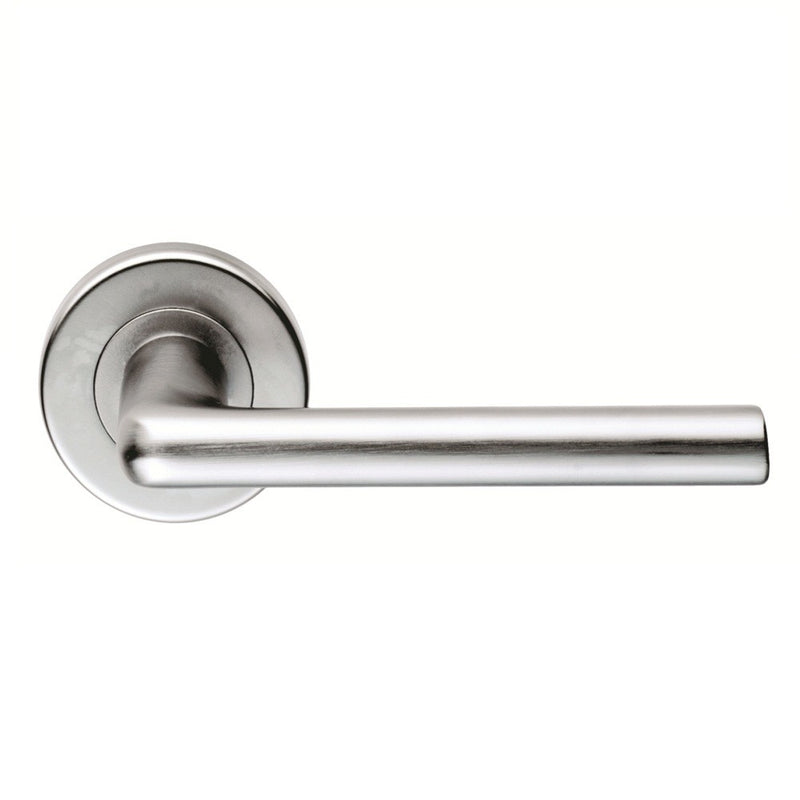 Serozzetta - Uno Lever on Round Rose - Satin Chrome - SZC010SC - Choice Handles