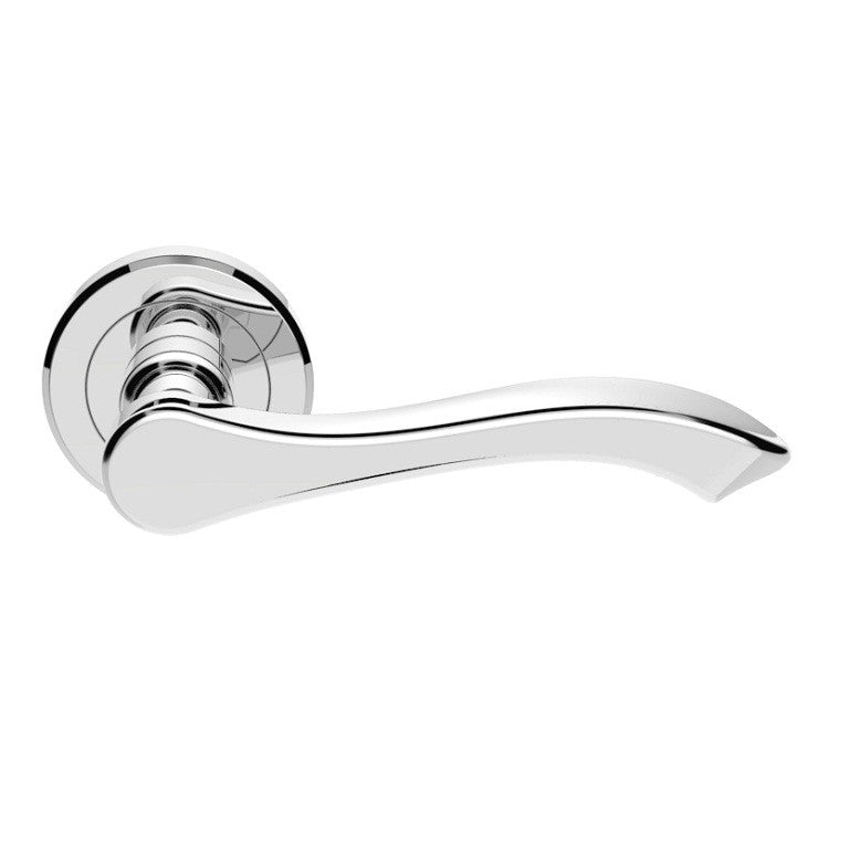 Serozzetta - Style Lever on Round Rose - Polished Chrome - SZM130CP - Choice Handles