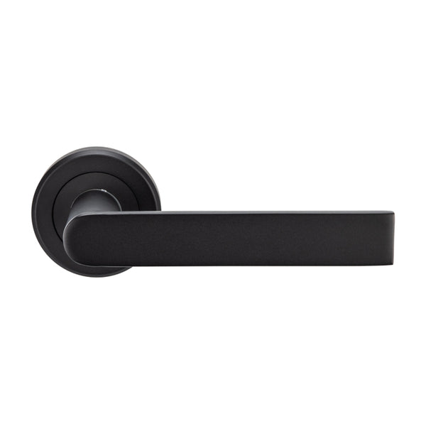 Serozzetta - Edge Lever on Round Rose - Matt Black - SZM210MB - Choice Handles