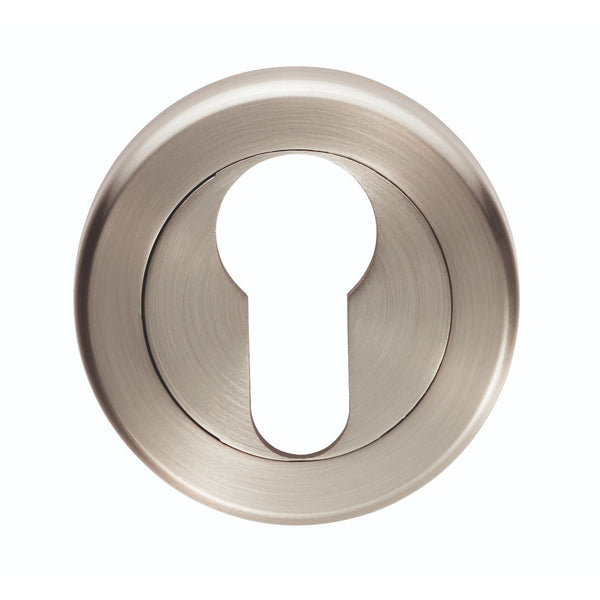 Serozzetta - Serozzetta Euro Profile Escutcheon Satin Nickel - Satin Nickel - SZR001SN - Choice Handles