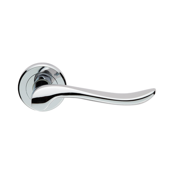 Serozzetta Verdun Lever On Concealed Fix Round Rose - Polished Chrome - ZIN3130PC - Choice Handles